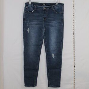 Kensie Jeans Effortless Ankle mid-rise dark‎ wash denim jeans size 12/31